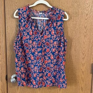 GAP Floral Bodysuit - Blue and Red